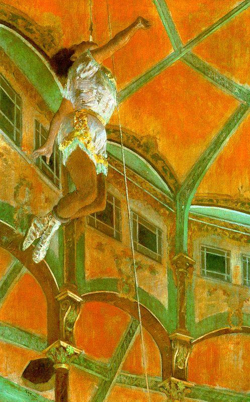 Edgar Degas La La at the Cirque Fernando oil painting picture